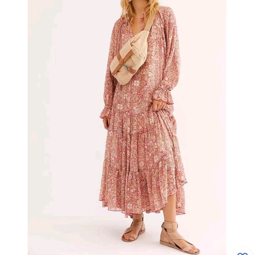 Free People NWT Feeling Groovy Maxi Dress - Picture 6 of 7